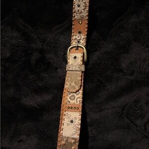 Bohemian Patterned Brown Belt
